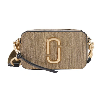 Shop Marc Jacobs The Snapshot Crossbody Bag In Gold
