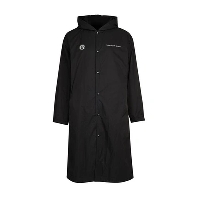 Shop Undercover Long Printed Parka In Black