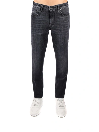 Shop Hogan Black Slim Cotton Jeans