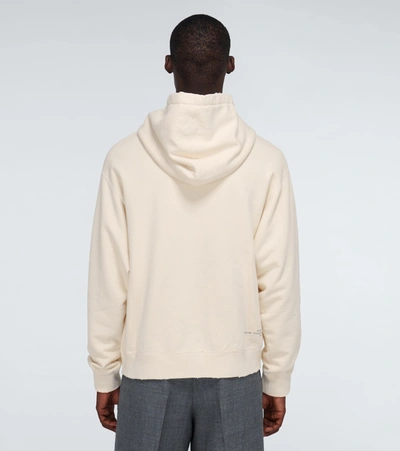 Shop Gucci Think/thank Hooded Sweatshirt In Neutrals