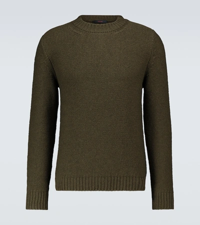 Shop Thegigi Marnix Crewneck Sweater In Green