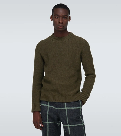Shop Thegigi Marnix Crewneck Sweater In Green