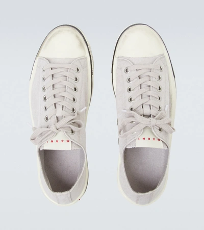 Shop Marni Gooey Low-top Sneakers In White