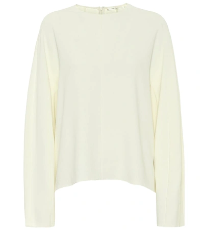 Shop The Row Linda Stretch-cady Blouse In White