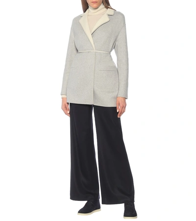 Shop Loro Piana Jimi Reversible Cashmere-blend Jacket In Grey