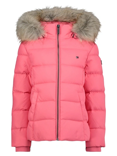 Natur flare overgive Tommy Hilfiger Kids Down Jacket Essential Basic Down For Girls In Pink |  ModeSens
