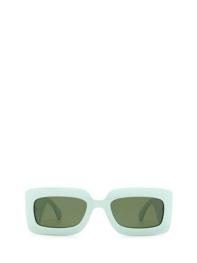 Shop Gucci Women's Green Metal Sunglasses