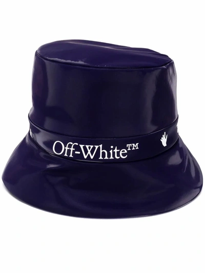 Shop Off-white Women's Blue Polyester Hat