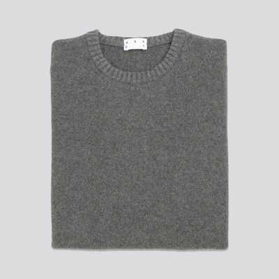 Shop Asket The Cashmere Sweater Dark Grey