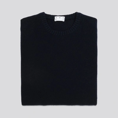 Shop Asket The Cashmere Sweater Dark Navy