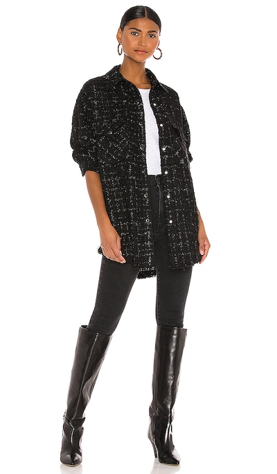 Iro Button-up Jacket In Black