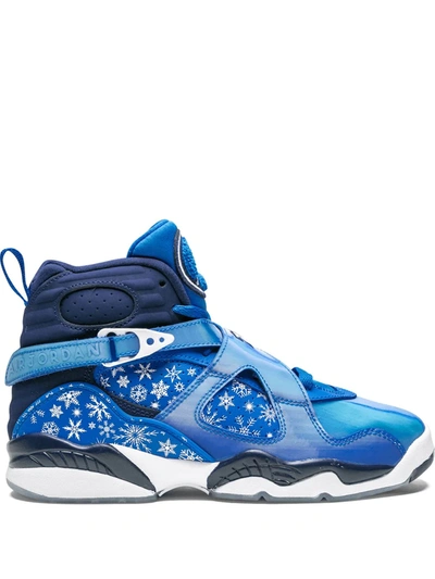 Shop Nike Air Jordan 8 Retro "snowflake" Sneakers In Blue