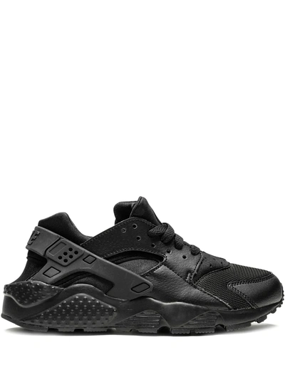 Shop Nike Huarache Run ''black/black/black'' Sneakers