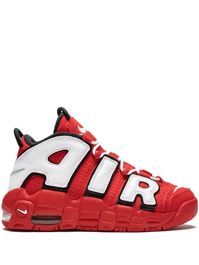 Shop Nike Air More Uptempo Sneakers In Red