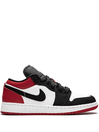 Shop Nike Air Jordan 1 Low "black Toe" Sneakers