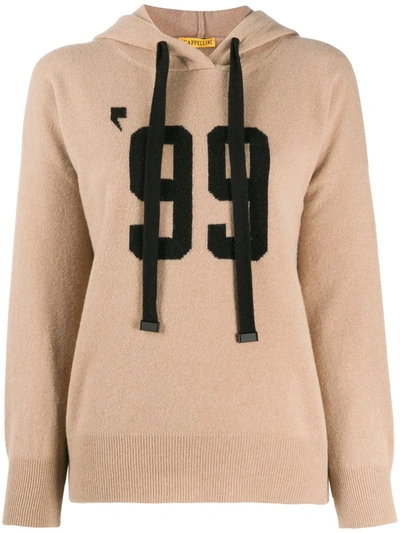 Shop Peserico Virgin Wool '99 Hoodie In Neutrals