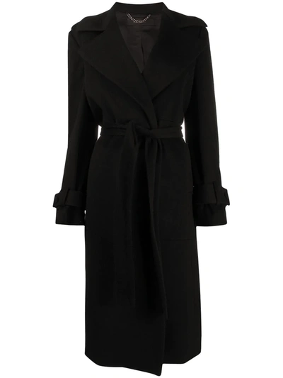 Shop Federica Tosi Detachable-sleeve Coat In Black