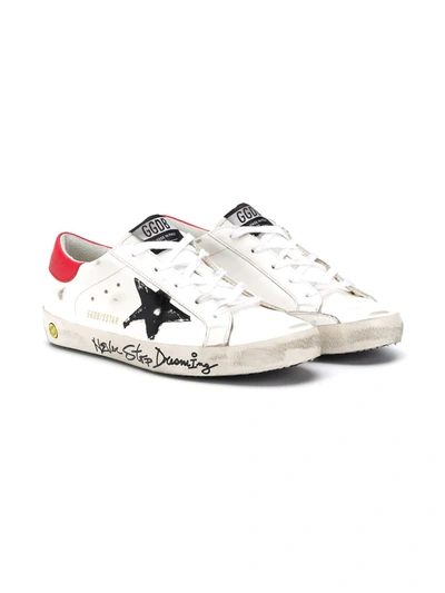 Shop Golden Goose Low-top Star Trainers In White
