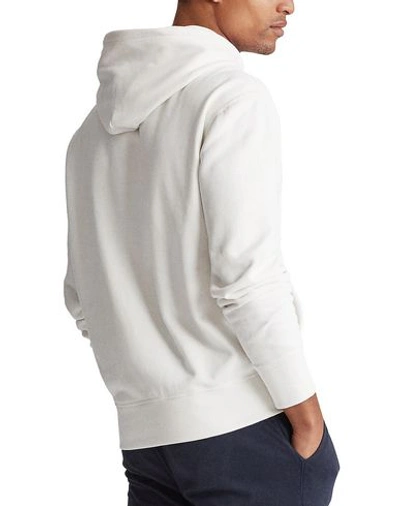 Shop Polo Ralph Lauren The Cabin Fleece Man Sweatshirt White Size M Cotton, Polyester