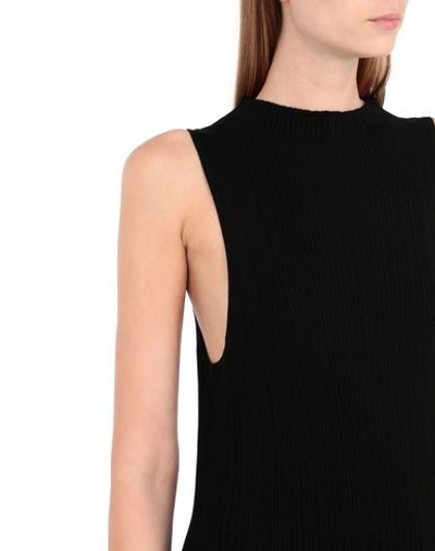Shop Ninety Percent Ribbed Racer Front Dress Woman Midi Dress Black Size L Tencel, Nylon