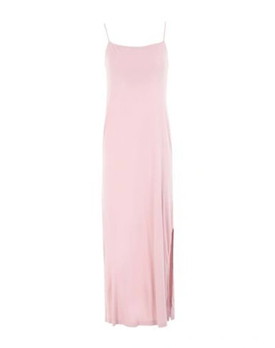 Shop Ninety Percent Cross Back Slip Dress Woman Maxi Dress Light Pink Size L Ecovero Viscose