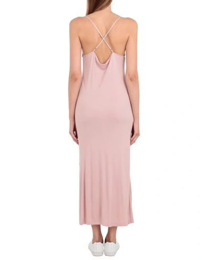 Shop Ninety Percent Cross Back Slip Dress Woman Maxi Dress Light Pink Size L Ecovero Viscose
