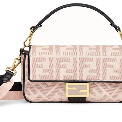 Shop Fendi Baguette In Rose