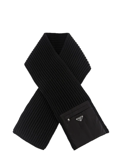 Shop Prada Scarf In Black