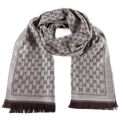 Shop Gucci Scarf In Brown