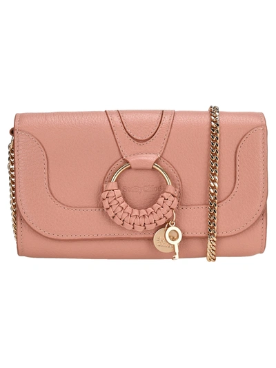 Shop See By Chloé See By Chloe Hana Chain Wallet In Rose