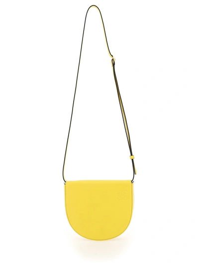 Shop Loewe Heel Shoulder Bag In Yellow