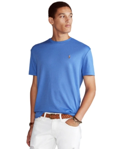 Shop Polo Ralph Lauren Men's Classic-fit Soft Cotton T-shirt In Indigo Sky