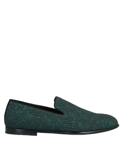 Shop Dolce & Gabbana Loafers In Dark Green