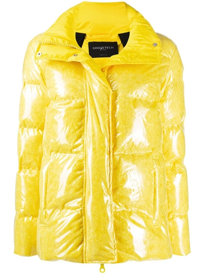 Shop Goosetech Padded Down Jacket In Yellow