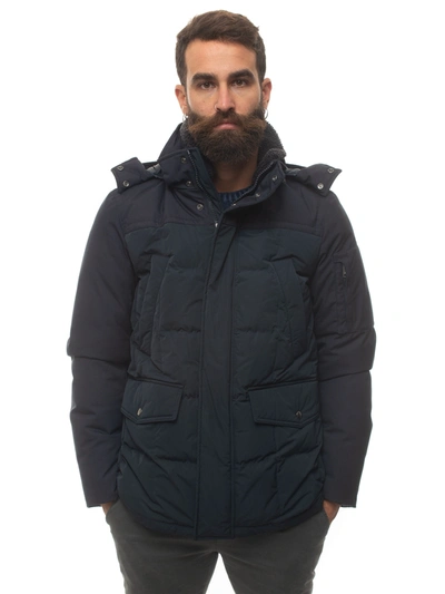 Woolrich Teton Blizzard Quilted Jacket Blue Polyester Man | ModeSens