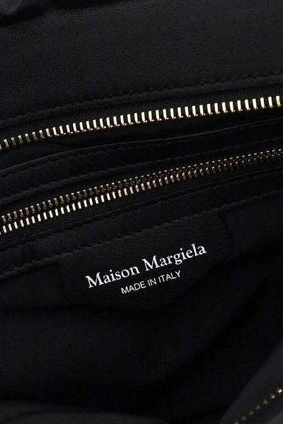 Shop Maison Margiela Glam Slam Leather Clutch In Black