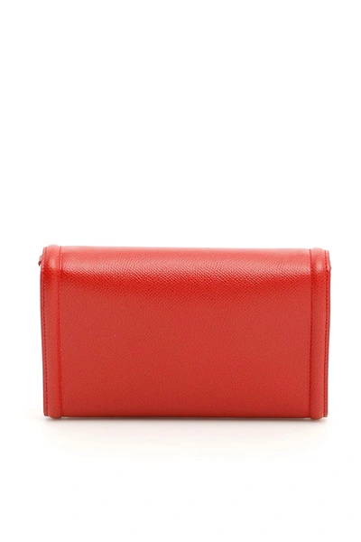 Shop Ferragamo Grain Calfskin Vara Minibag In Red