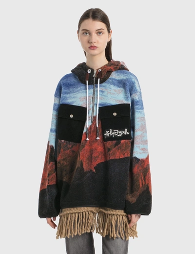 Shop Palm Angels Canyon Pile Jacket In Multicolor