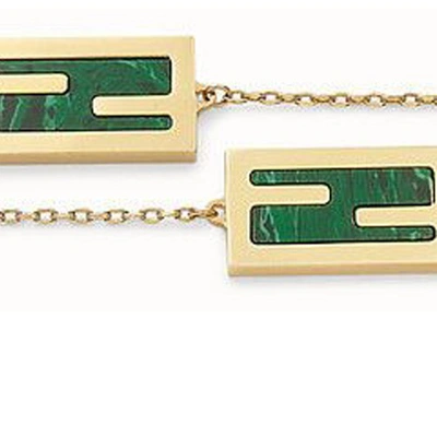 Shop Fendi Baguette Bracelet In Or