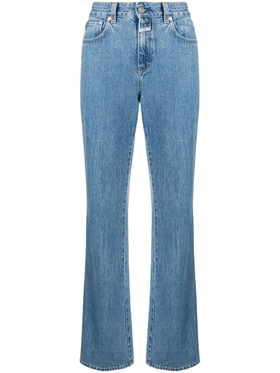 Shop Closed High-rise Bootcut Jeans In Blue