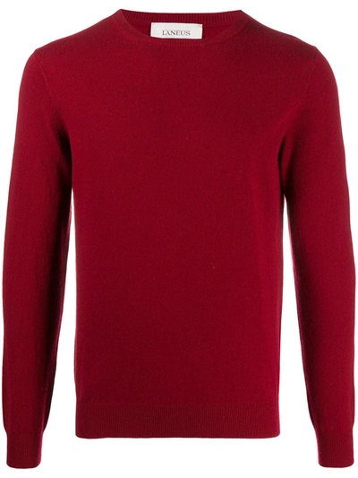Shop Laneus Fine Knit Jumper In Red