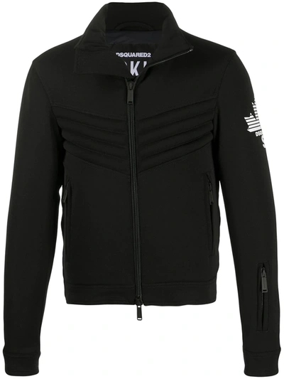 Shop Dsquared2 Fitted Ski Jacket In Black