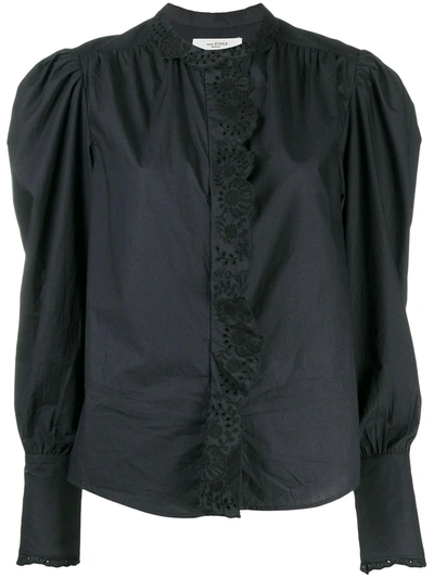 Shop Isabel Marant Étoile Orlana Lace Shirt In Black