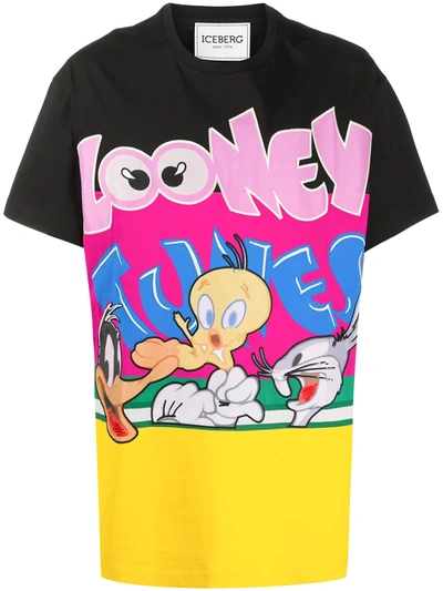 Shop Iceberg Looney Tunes Print T-shirt In Black