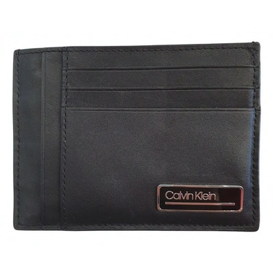 Pre-owned Calvin Klein Black Leather Small Bag, Wallet & Cases