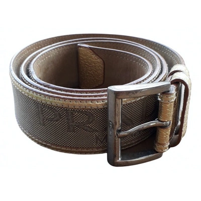 Pre-owned Prada Leather Belt In Beige
