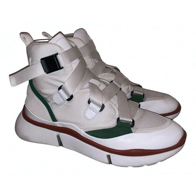 Pre-owned Chloé White Leather Trainers
