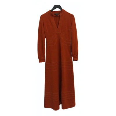 Pre-owned Marc Jacobs Wool Maxi Dress In Orange