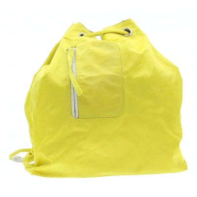 Pre-owned Prada Yellow Backpack