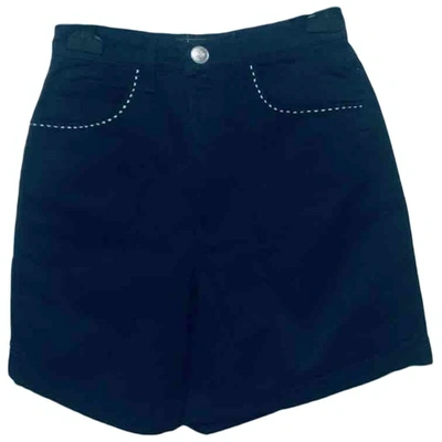 Pre-owned Fendi Navy Denim - Jeans Shorts